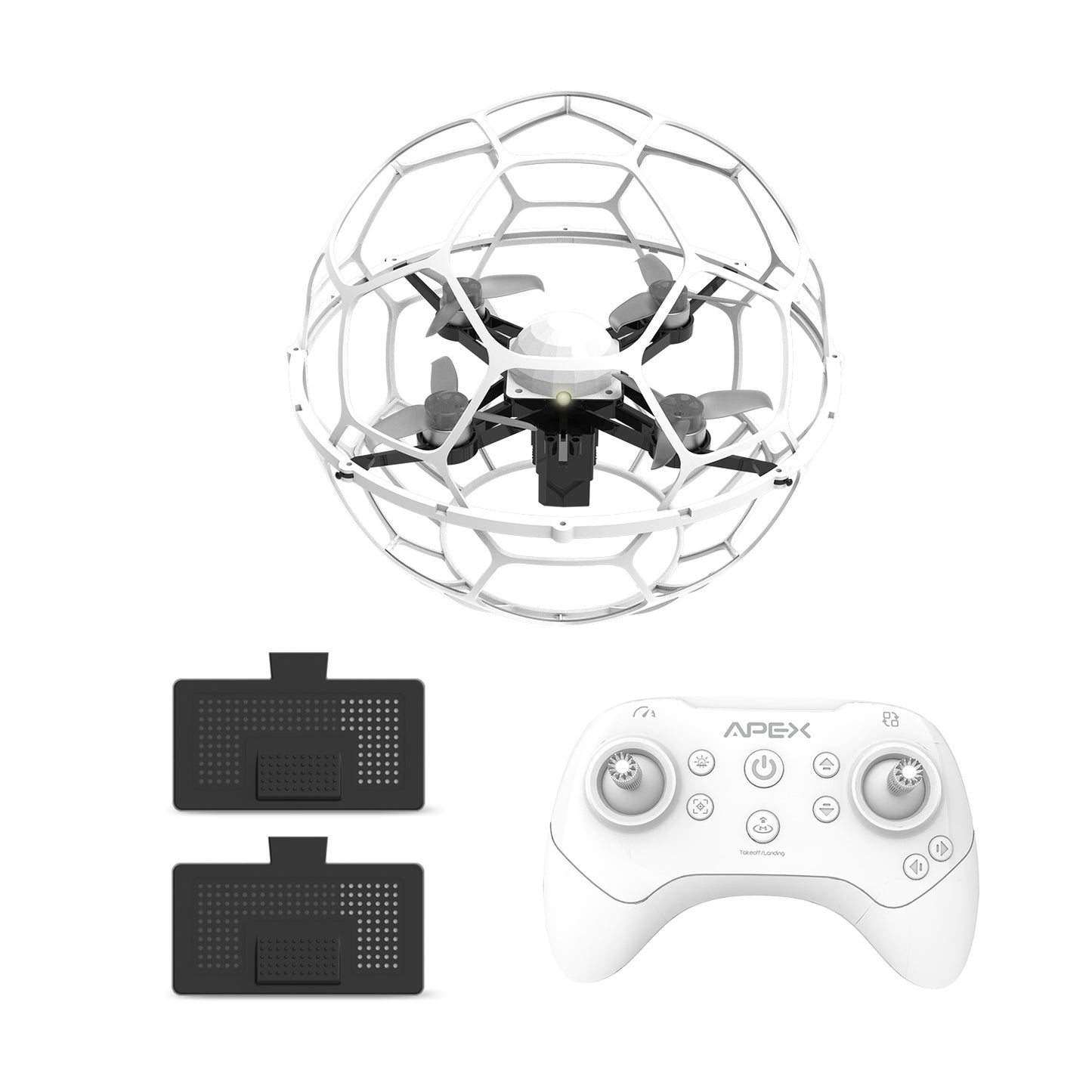 AT-116 Soccer Drone RC Quadcopter Drone with Lights Flying Ball Drone for Kids