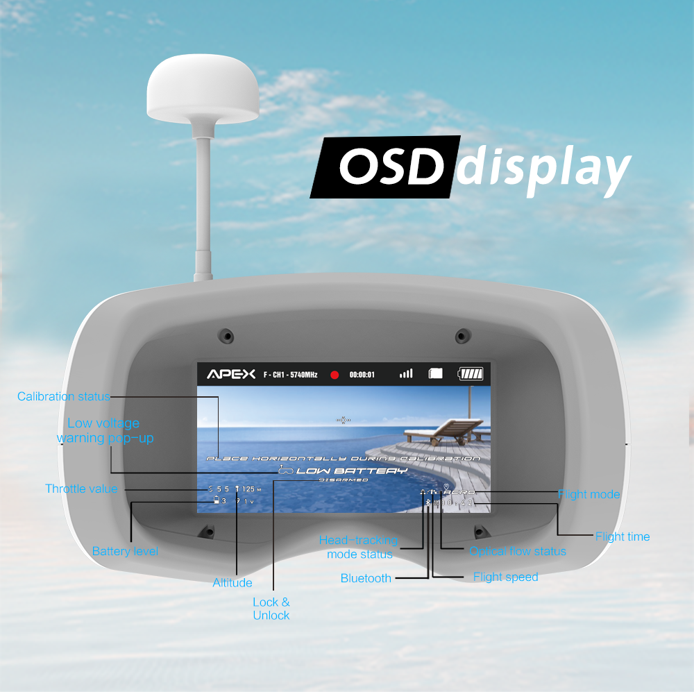 APEXFPV FPV Drone Kit,Beginners drone,Trainer Mode,Turtle Mode,Black Box,Anti-loss Beeper,Optical Flow Fixed Point,Drop-resistant,Have Video Tutorials.VR70-4.0