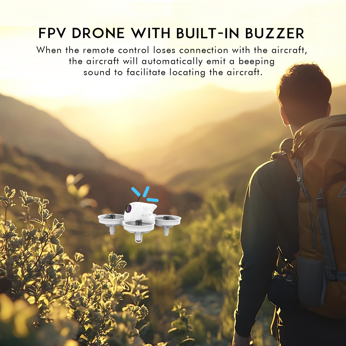 APEXFPV FPV Drone Kit,Beginners drone,Trainer Mode,Turtle Mode,Black Box,Anti-loss Beeper,Optical Flow Fixed Point,Drop-resistant,Have Video Tutorials.VR70-4.0
